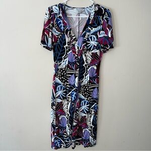 Tommy Bahama Tropical Short Sleeve Dress Sundress Floral Women’s Size Small